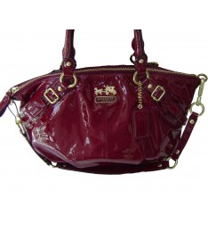 Sophia Crimson Red Patent Purse
