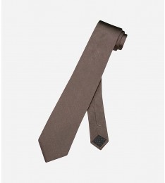 Taupe Skinny Silk Neck Tie