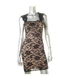 Black Lace Sleeveless Dress