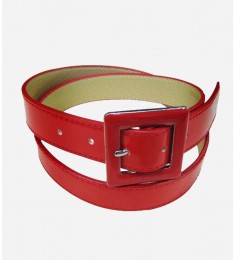 Red Patent Leather Ladies Belt