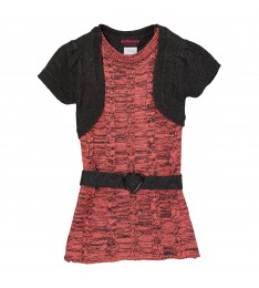Black & Pink Sweater Dress