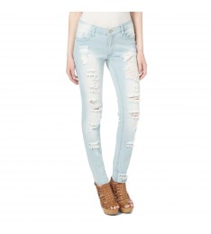 Nutcracker Distressed Skinny Jeans - Plus