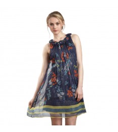 Rosette Neck Dress