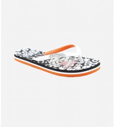 White Rubber Flip Flops Sandal
