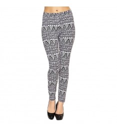 Black & White Geo Chevron Leggings