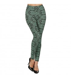Green Geometric Leggings