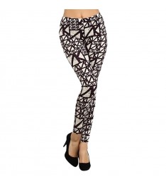 Ivory & Black Scaffold Leggings