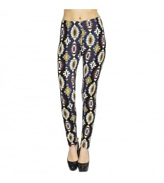 Navy & Black Geo Leggings