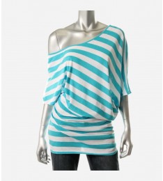 Blue Striped Tunic Top