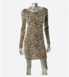 Brown Leopard Print Dress