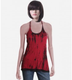 Red Printed Love Matchbook Yoga Tank Top
