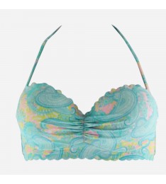 Blue Ruffled Swim Separates