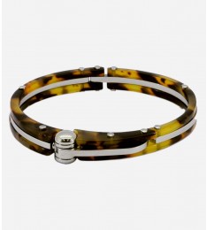 Faux Tortoise Shell Cuff Style Bracelet