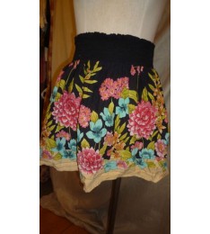 Vintage Inspired Floral Print Skirt