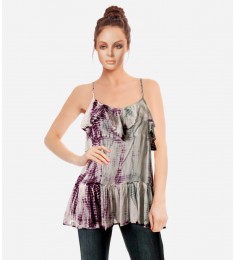 Knit Top  Ruffled Shirt