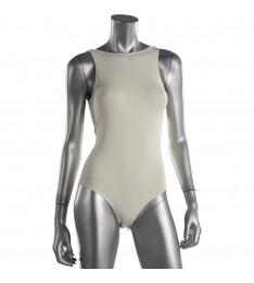 Ivory Sleeveless Deep-V Bodysuit