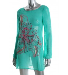 Green  Dress Swimwear Cover-Up