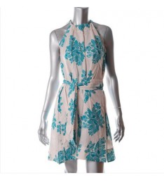 White Pattern Dress Cover-Up Misses Swimwear