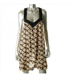 Yellow & Black Dress Cover-Up Swimwear