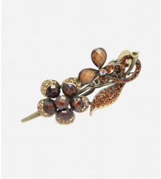 Gemstone Beads Big Hair Barrette Clamp Clip