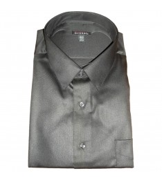 Men’s Black Button Down Sateen Dress Shirt