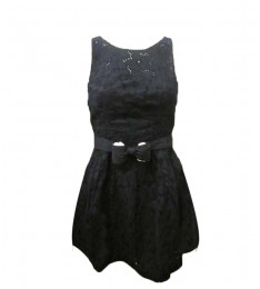 Black Frenchmen Bay Eyelet Dress