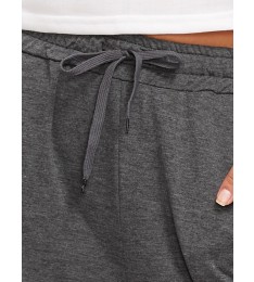 Grey Drawstring Waist Sweatpants