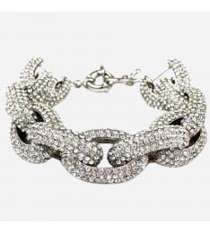 Rhinestone Chunky Bracelet