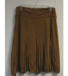 Brown Panel Skirt