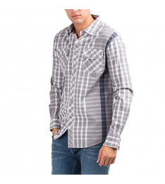 White Plaid Button-Up