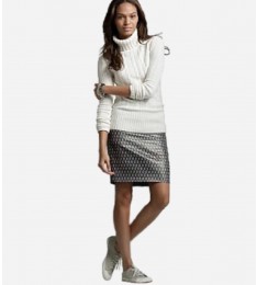 Grey Silk Skirt