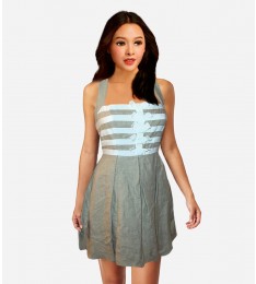 IVORY HALTER DRESS