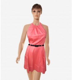 Pink Salmon Halter Dress