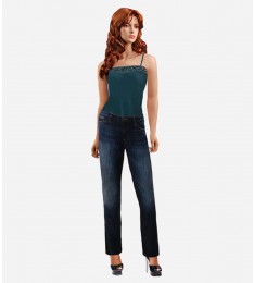 Narrow Ankle Blue Jeans