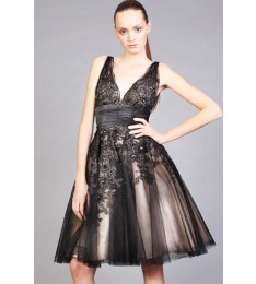 Black Tulle Cocktail Dress