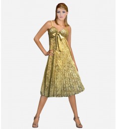 Golden Cocktail Dress