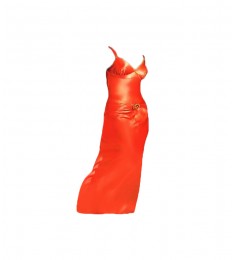 ORANGE PAPAYA FORMAL LONG DRESS