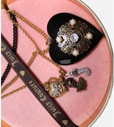 Layered Heart Locket Necklace
