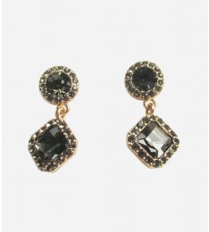 Black Crystal Drop Earring