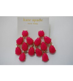 Pink Stone Chandelier Earring