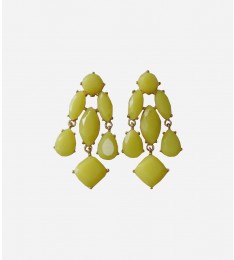 Yellow Stones Chandelier-Style Earring
