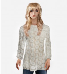 Knit Eyelet Blouse