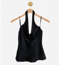 Black Silk Top