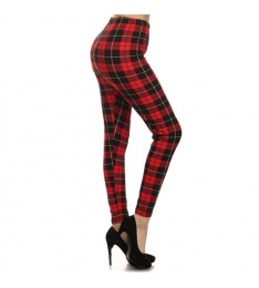 Red Plaid Leggings