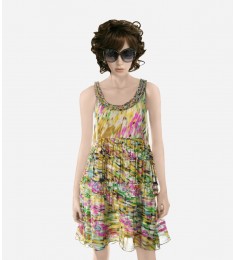 Printed Versatile Dress Silk