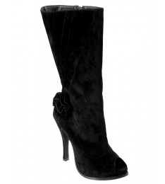 High Heel Mid Calf Boots