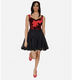 Black Tulle Tutu Lace Mini Skirt