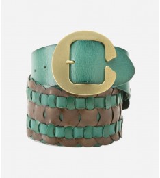 Dual Color Ladder Weave Belt