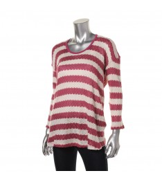 Pink Striped Pullover Shirt