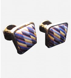 blue square silver tone cufflink-01.jpg